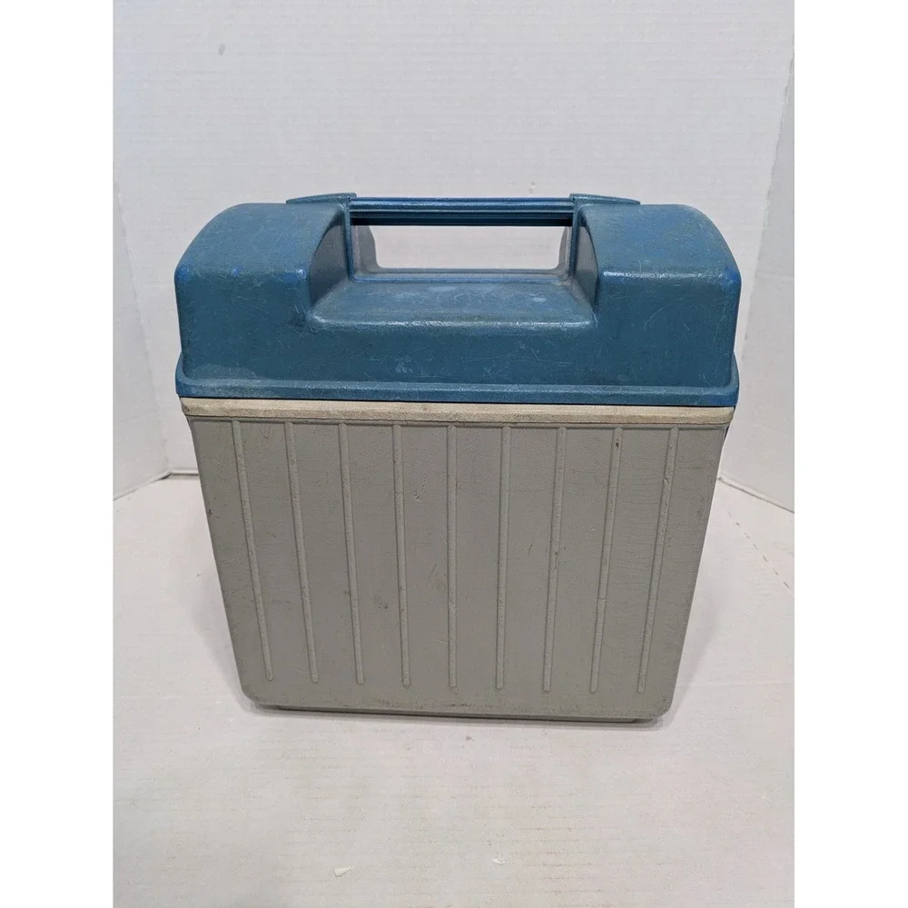 Rubbermaid 1922 Cooler‎ Blue Gray Vintage Union Bricklayers Allied Craftsmen USA